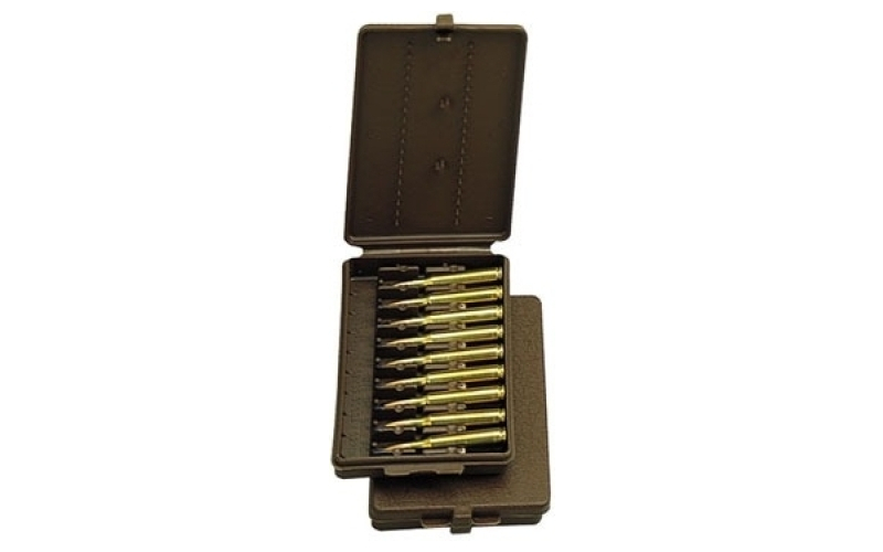 Mtm Case-Gard Wallet style ammo box 17 rem-7.62x39 9 round brown